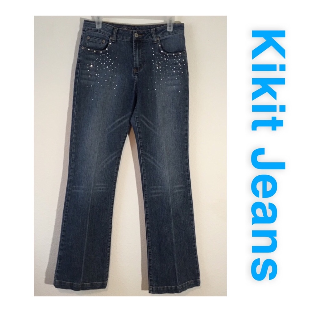 Kikit Embellished Bootcut Jeans